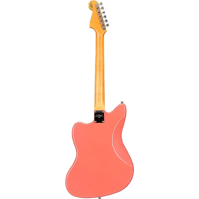 Fender Custom Shop '62 Jazzmaster Journeyman Relic Electric Guitar Super Faded Aged Fiesta Red