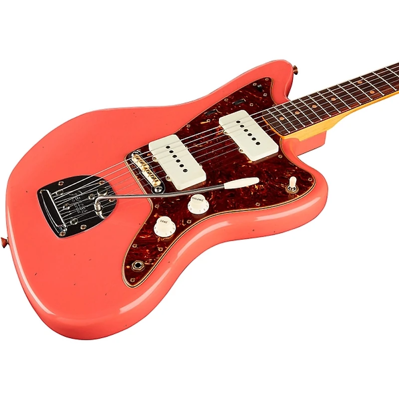 Fender Custom Shop '62 Jazzmaster Journeyman Relic Electric Guitar Super Faded Aged Fiesta Red