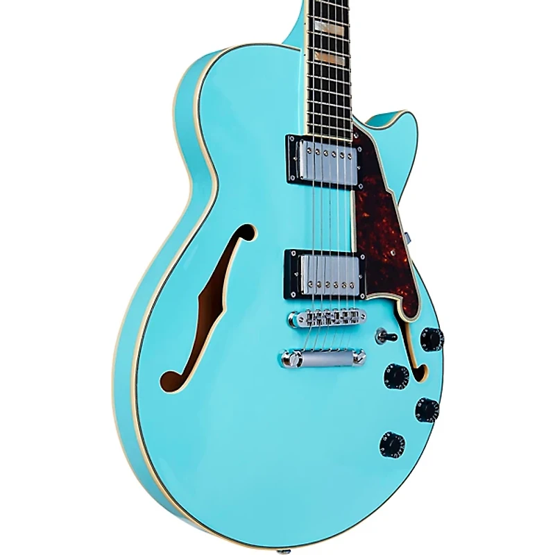 D'Angelico Premier Series SS Semi-Hollow Electric Guitar Sky Blue