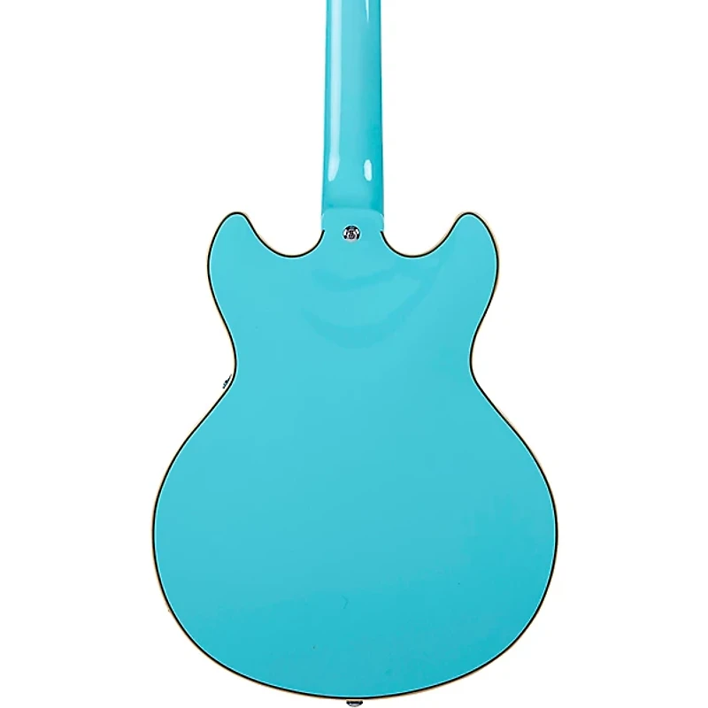 D'Angelico Premier Mini DC Semi-Hollow Electric Guitar Sky Blue