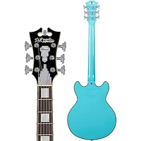 D'Angelico Premier Mini DC Semi-Hollow Electric Guitar Sky Blue