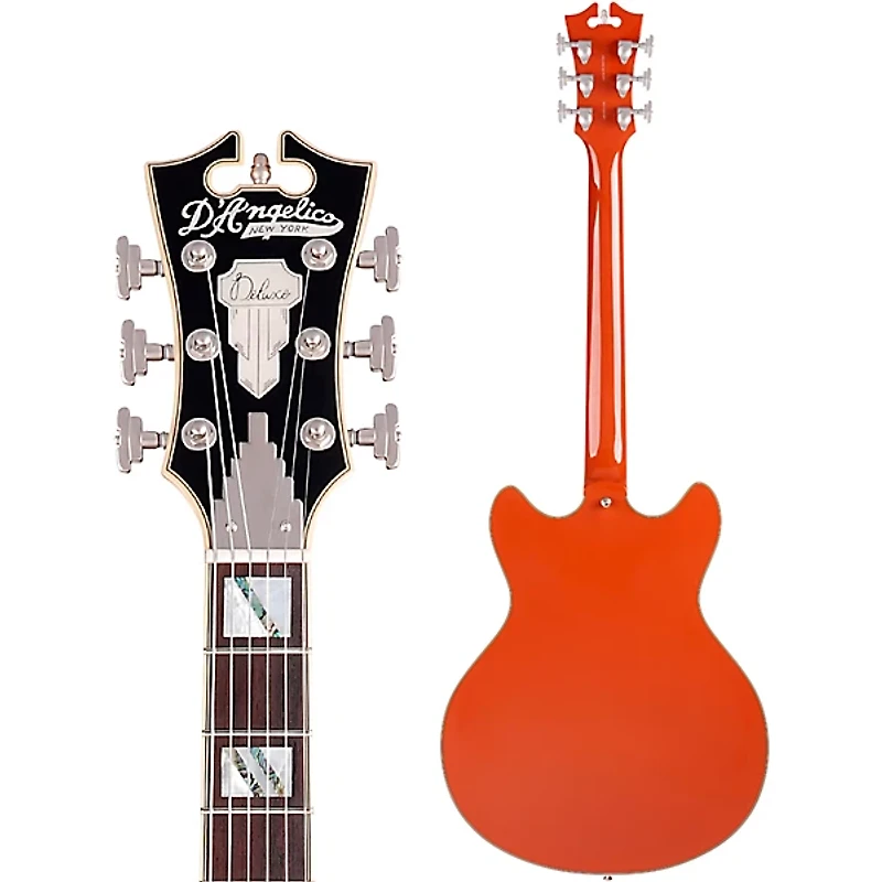 D'Angelico Deluxe Series DC Limited Edition Semi-Hollow Electric Guitar Rust