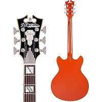 D'Angelico Deluxe Series DC Limited Edition Semi-Hollow Electric Guitar Rust