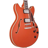 D'Angelico Deluxe Series DC Limited Edition Semi-Hollow Electric Guitar Rust