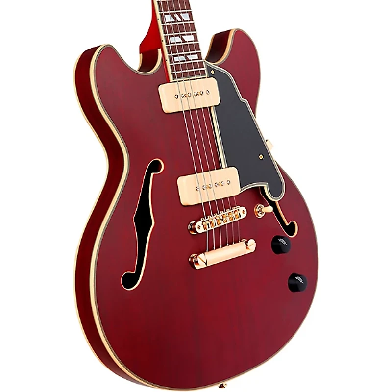 D'Angelico Deluxe Mini DC Semi-Hollow Electric Guitar