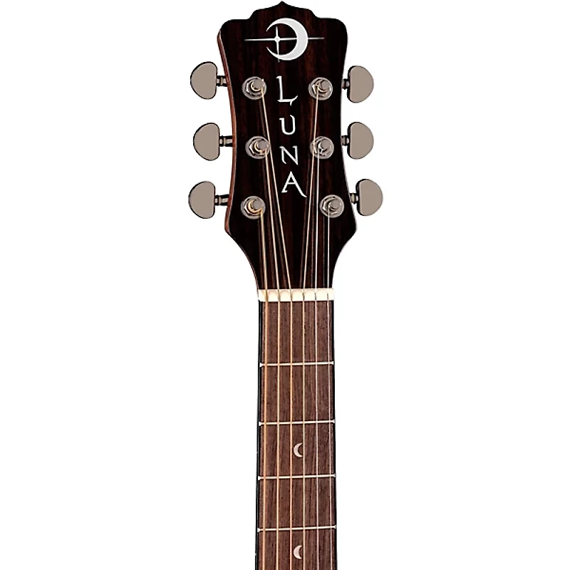 Luna Gypsy Exotic Caidie Grand Concert Acoustic-Electric Guitar Gloss Natural