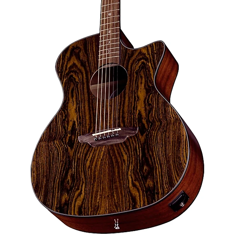 Luna Gypsy Exotic Caidie Grand Concert Acoustic-Electric Guitar Gloss Natural
