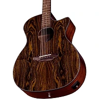 Luna Gypsy Exotic Caidie Grand Concert Acoustic-Electric Guitar Gloss Natural