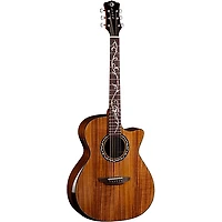 Luna Vineyard Koa Bevel Grand Auditorium Cutaway Acoustic-Electric Guitar Gloss Natural