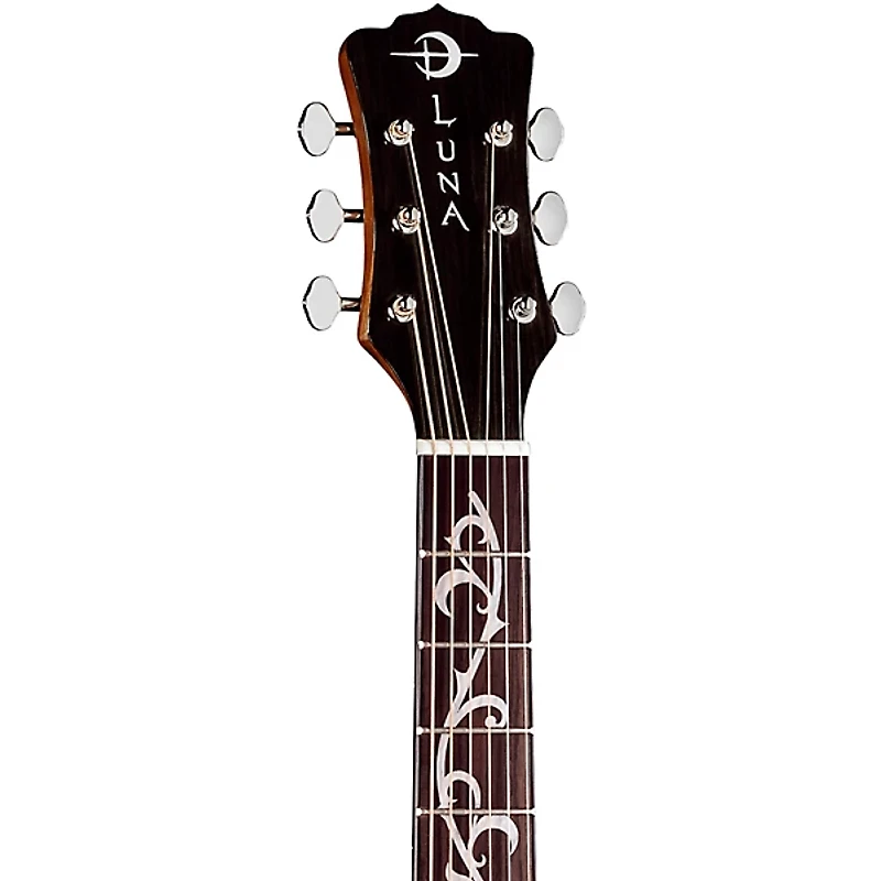 Luna Vineyard Koa Bevel Grand Auditorium Cutaway Acoustic-Electric Guitar Gloss Natural