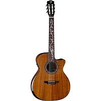 Luna Vineyard Koa Bevel Nylon-String Cutaway Acoustic-Electric Gloss Natural