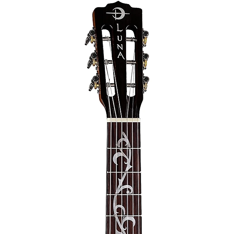 Luna Vineyard Koa Bevel Nylon-String Cutaway Acoustic-Electric Gloss Natural