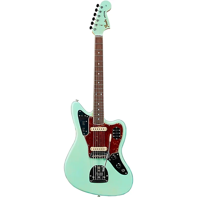 Fender Custom Shop '66 Jaguar Deluxe Closet Classic Electric Guitar - Aged Surf Green
