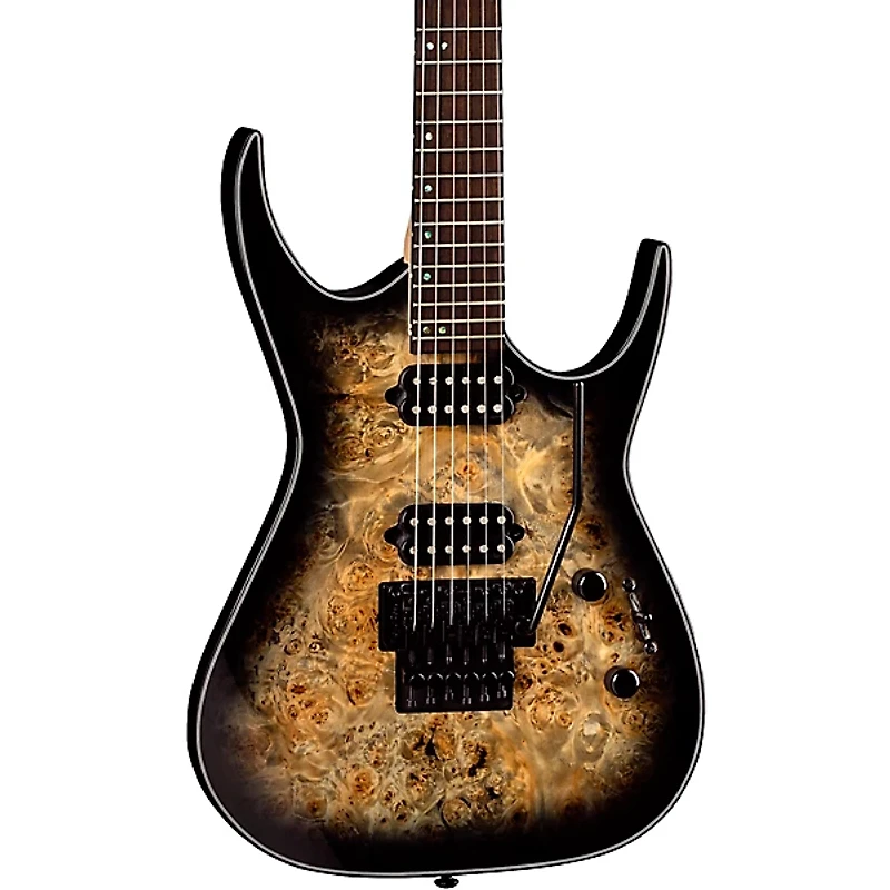 Dean Exile Select Electric Guitar Natural Black Burst