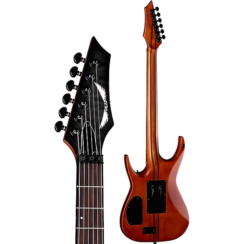 Dean Exile Select Neck-Thru Archtop Electric Guitar Satin Black Burst