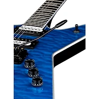 Dean ML Select 24 Quilted Top Electric Guitar Trans Blue