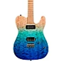 LsL Instruments Bad Bone 290 Deluxe Laguna Gradient Electric Guitar Laguna Blue