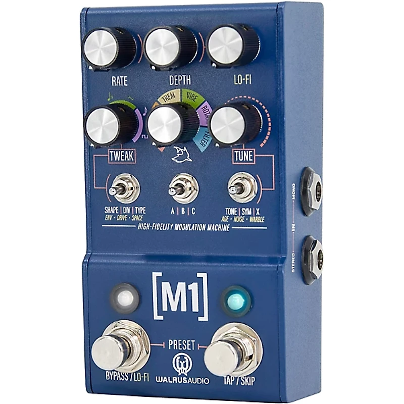 Walrus Audio Mako M1 High-Fidelity Modulation Machine Effects Pedal Blue