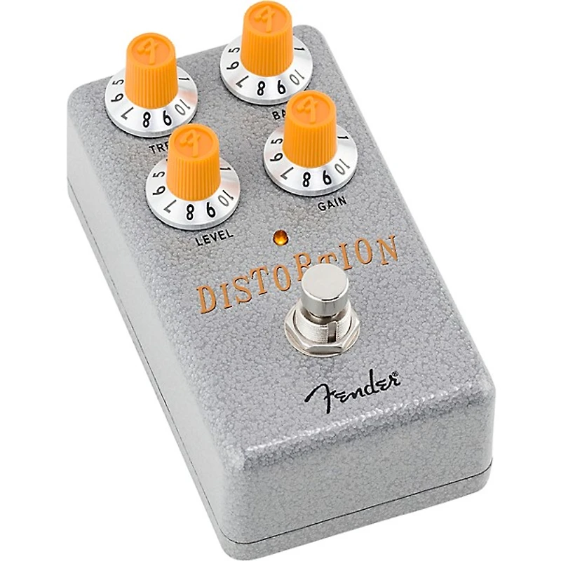 Fender Hammertone Distortion Effects Pedal Gray and Orange