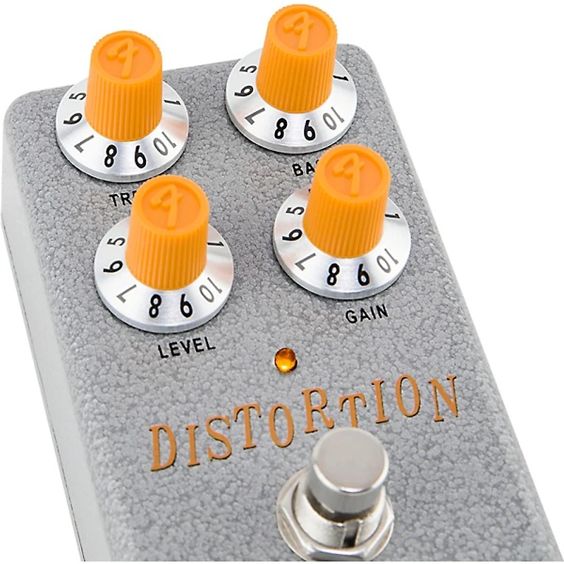 Fender Hammertone Distortion Effects Pedal Gray and Orange