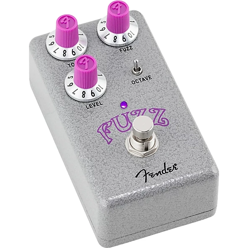 Fender Hammertone Fuzz Effects Pedal Gray and Purple