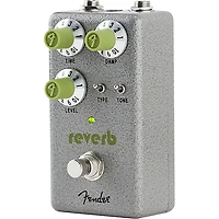 Fender Hammertone Reverb Effects Pedal Gray and Green