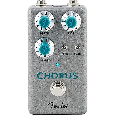 Fender Hammertone Chorus Effects Pedal Gray and Aqua