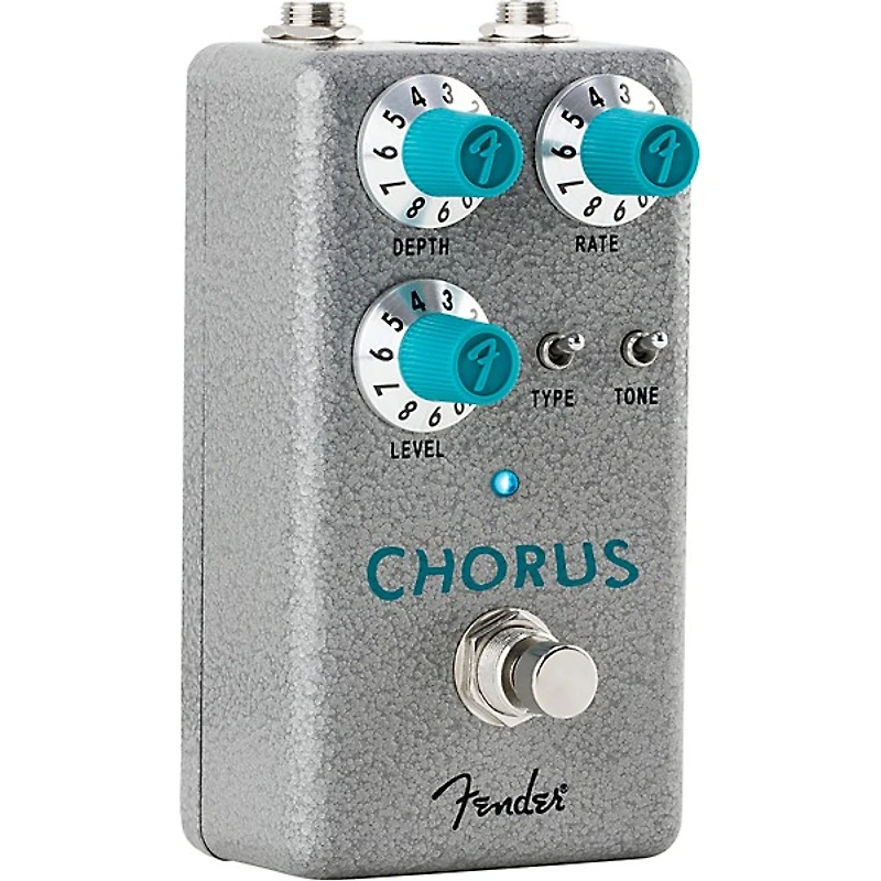 Fender Hammertone Chorus Effects Pedal Gray and Aqua