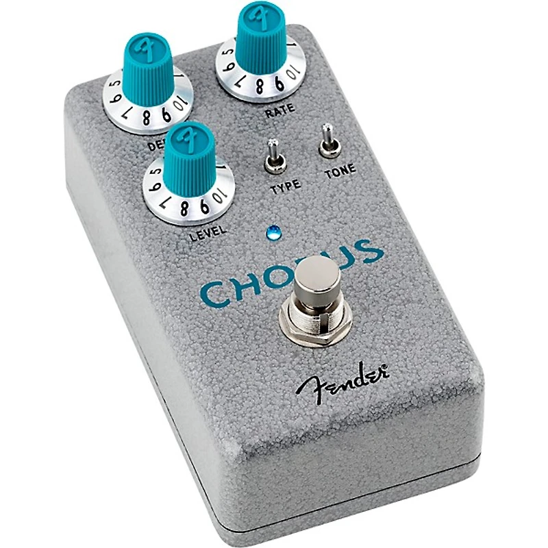 Fender Hammertone Chorus Effects Pedal Gray and Aqua