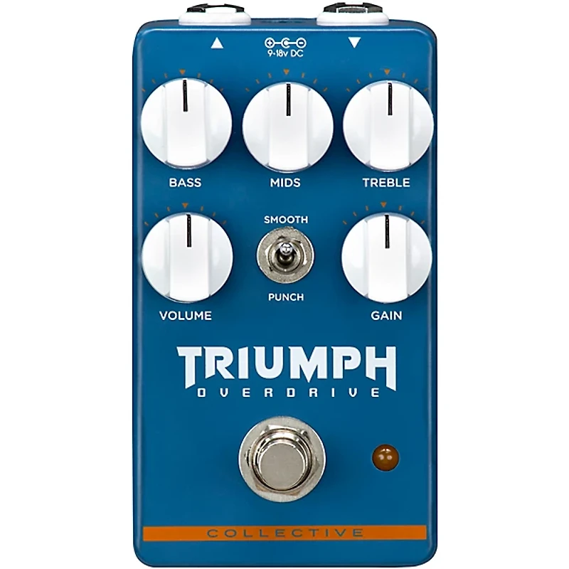 Wampler Collective Triumph Overdrive Effects Pedal Blue