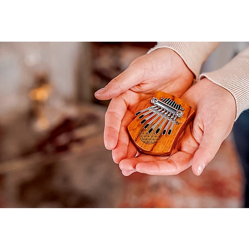 MEINL Sonic Energy 8 Note Kalimba with Flower of Life Carving