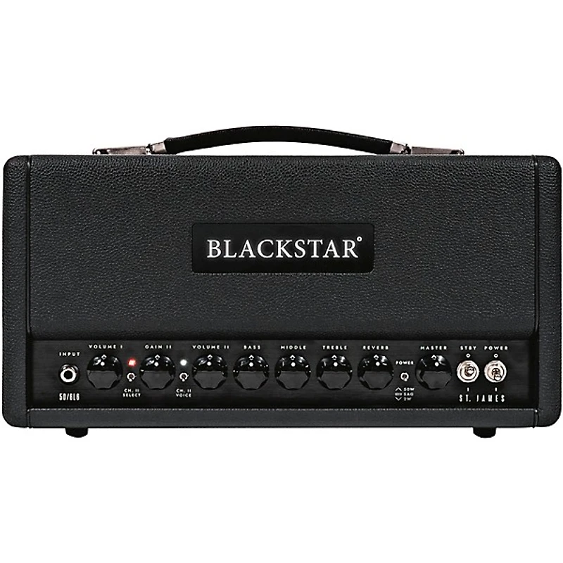 Blackstar St. James 50 6L6 50W Tube Guitar Head Black
