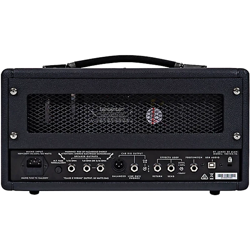 Blackstar St. James 50 6L6 50W Tube Guitar Head Black