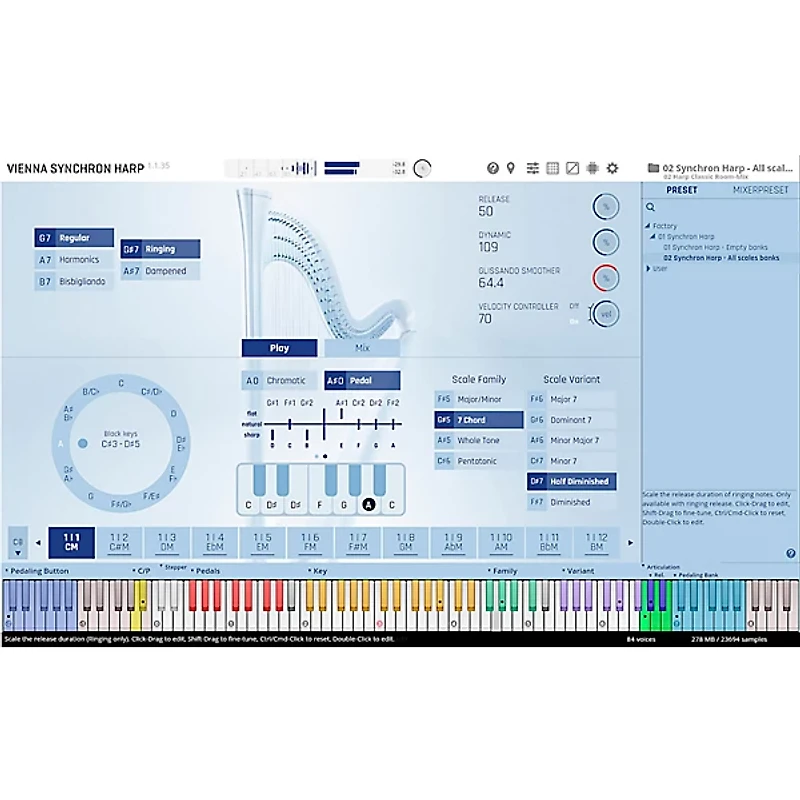 Vienna Symphonic Library Synchron Harp Standard Library Plug-In