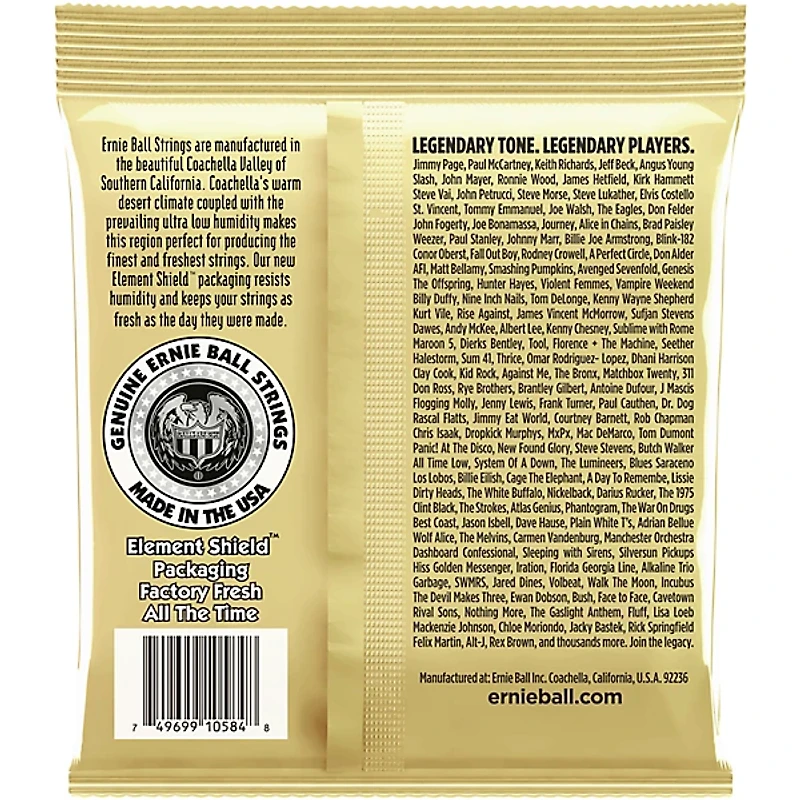 Ernie Ball Earthwood 80/20 Custom Medium Bronze Acoustic Guitar Strings 12.5-56