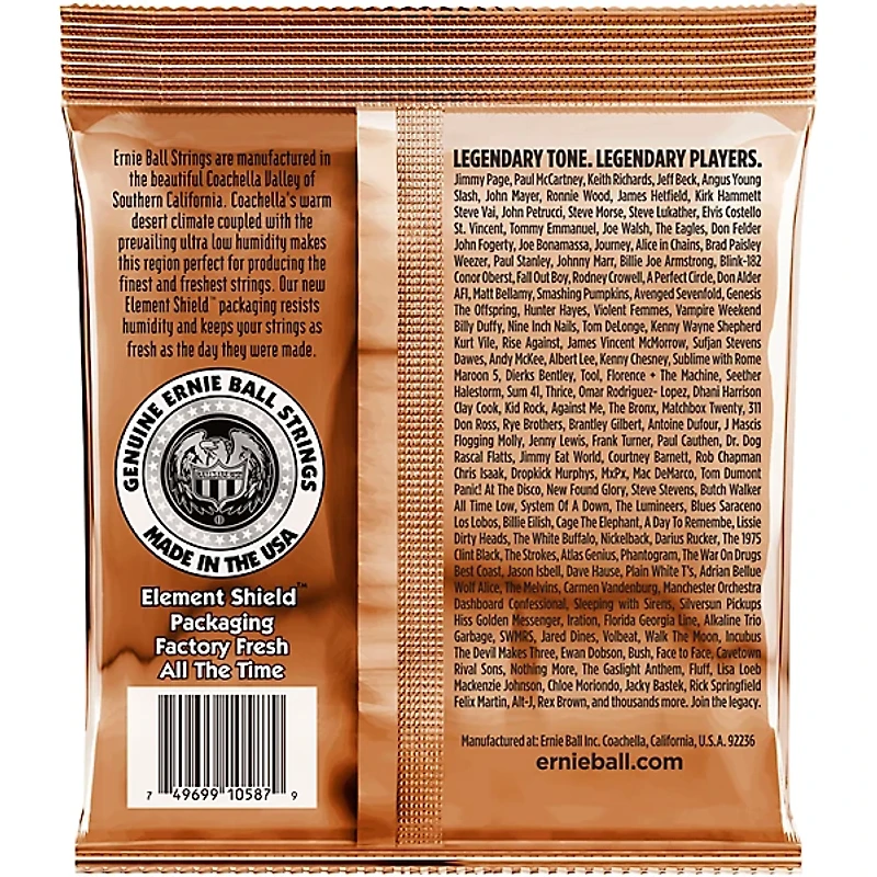 Ernie Ball Earthwood Phosphor Bronze Custom Light Acoustic Strings 11.5-54