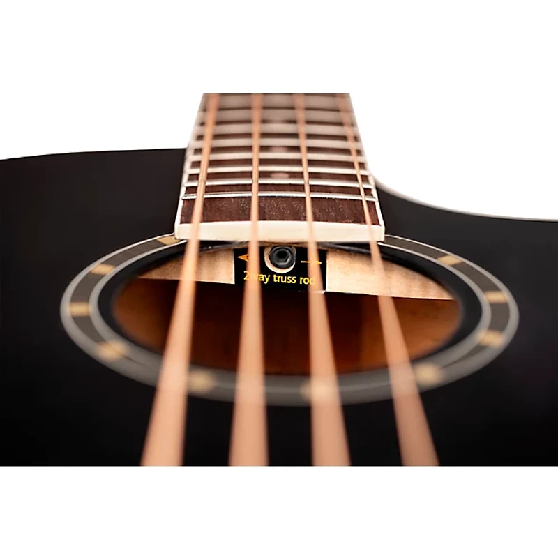 Ortega D7CE 4-String Acoustic Electric Cutaway Bass Guitar