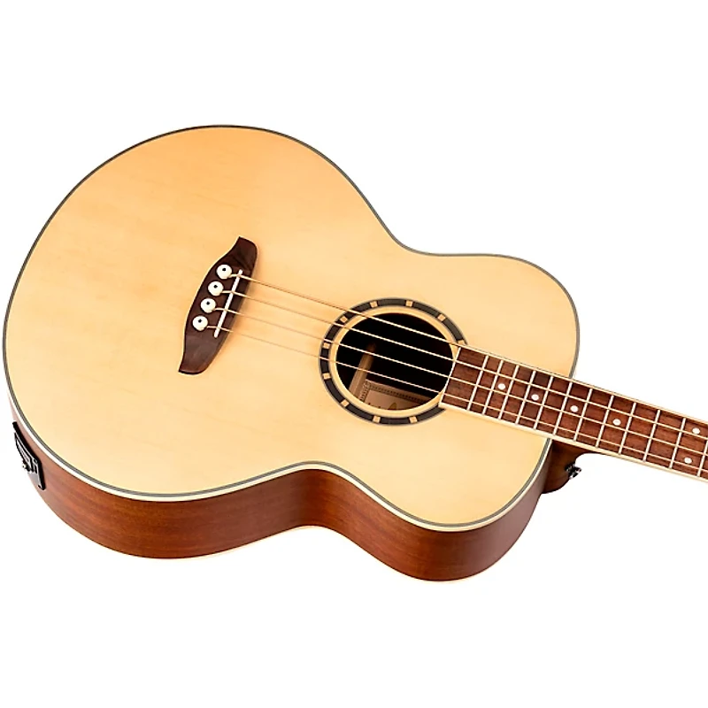 Ortega D7E 4-String Acoustic/Electric Bass Guitar