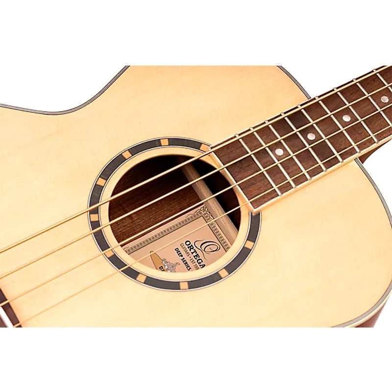 Ortega D7E 4-String Acoustic/Electric Bass Guitar