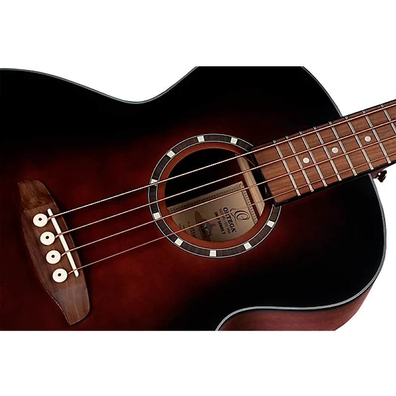 Ortega D7E 4-String Acoustic/Electric Bass Guitar