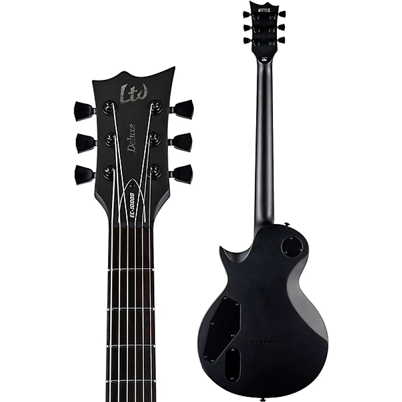 ESP LTD EC-1000 Baritone Electric Guitar Charcoal Metallic Satin