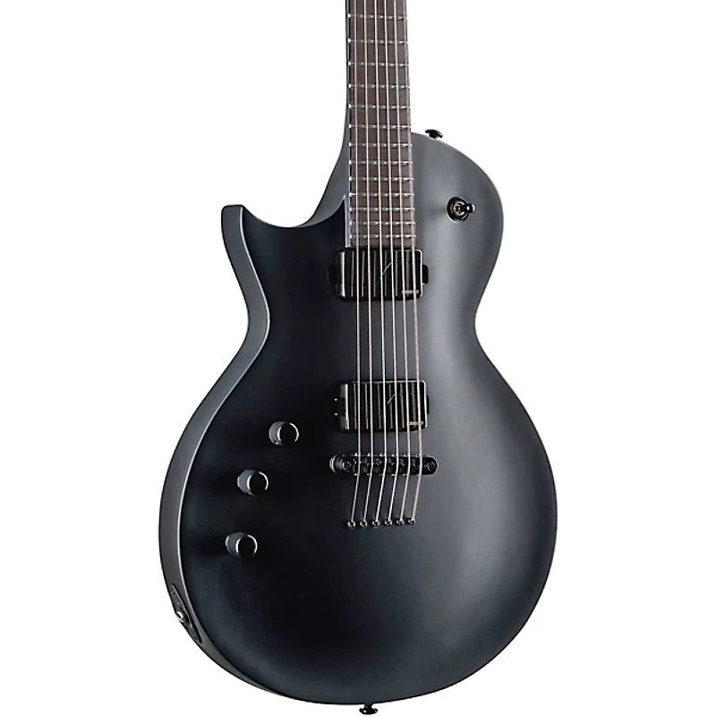 ESP LTD EC-1000 Baritone Left-Handed Electric Guitar Charcoal Metallic Satin