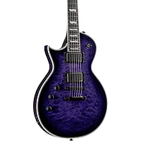 ESP LTD EC-1000 Quilted Maple Left-Handed Electric Guitar See Thru Purple