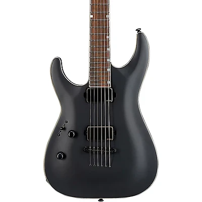 ESP LTD MH-1000 Baritone Left-Handed Electric Guitar Black Satin