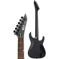 ESP LTD MH-1000 Baritone Left-Handed Electric Guitar Black Satin