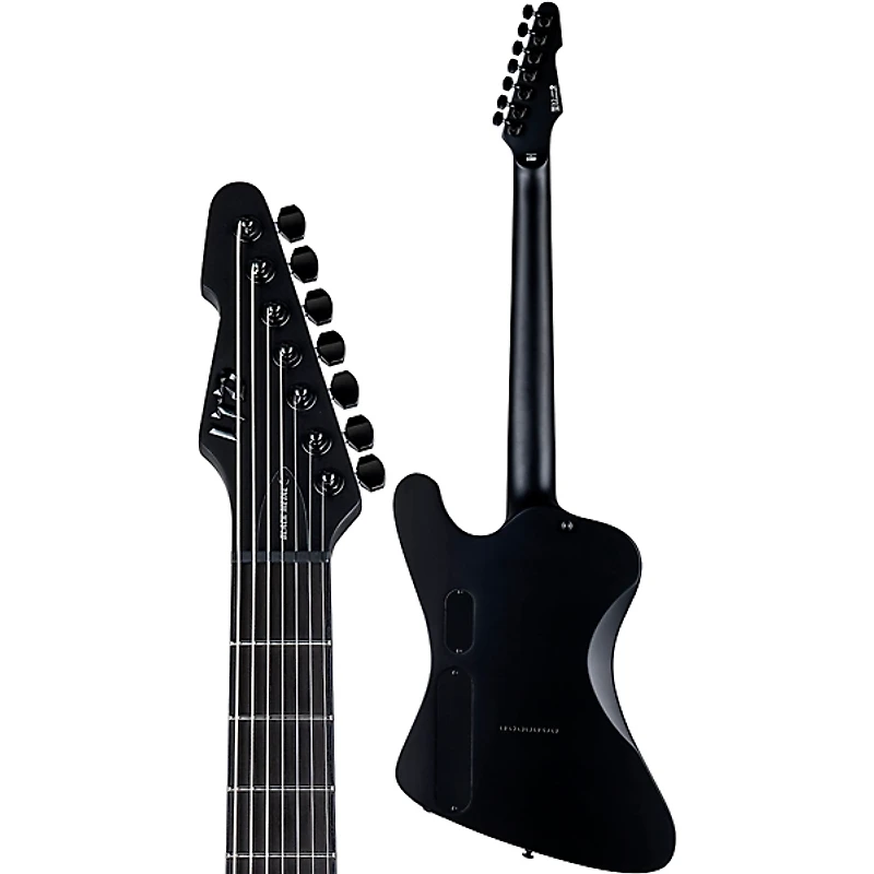 ESP LTD Phoenix-7 Baritone Black Metal Electric Guitar Black