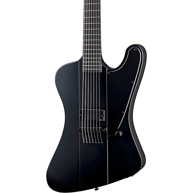 ESP LTD Phoenix-7 Baritone Black Metal Electric Guitar Black