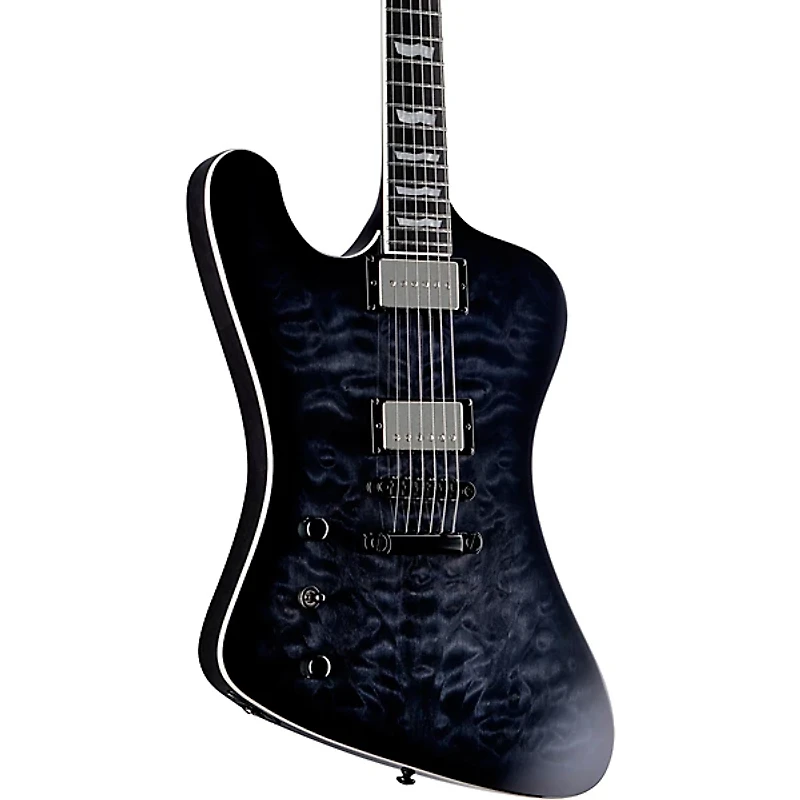 ESP LTD Phoenix-1000 Quilted Maple Left-Handed Electric Guitar See Thru Black Sunburst