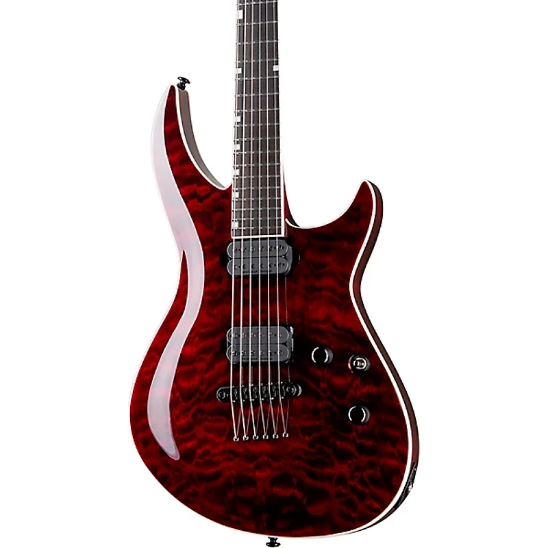 ESP LTD H3-1000 Quilted Maple Electric Guitar See Thru Black Cherry