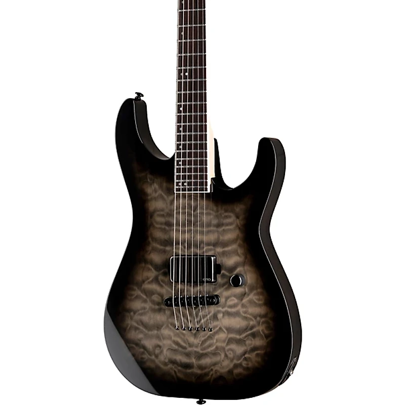 ESP LTD M-1001NT Quilted Maple Electric Guitar Charcoal Burst